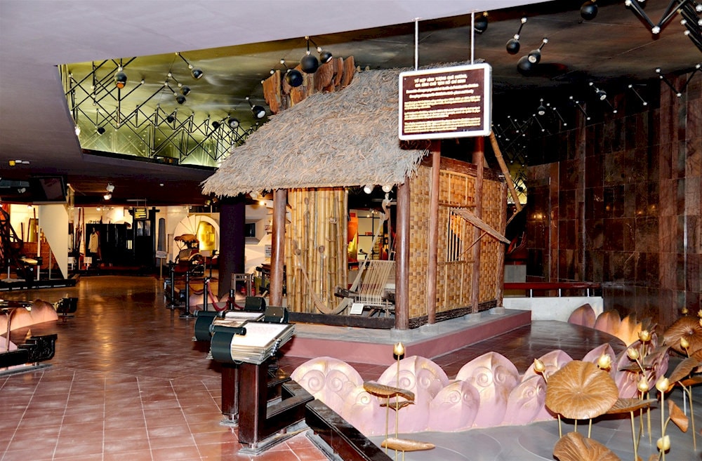 The museum features reconstructed spaces that depict President Ho Chi Minh’s homeland and family life